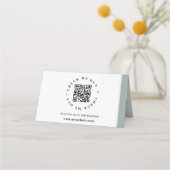 QR-code gegenereerde informatie Gevouwen bureaubor (Achterkant)