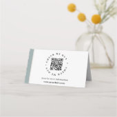 QR-code gegenereerde informatie Gevouwen bureaubor (Voorkant)