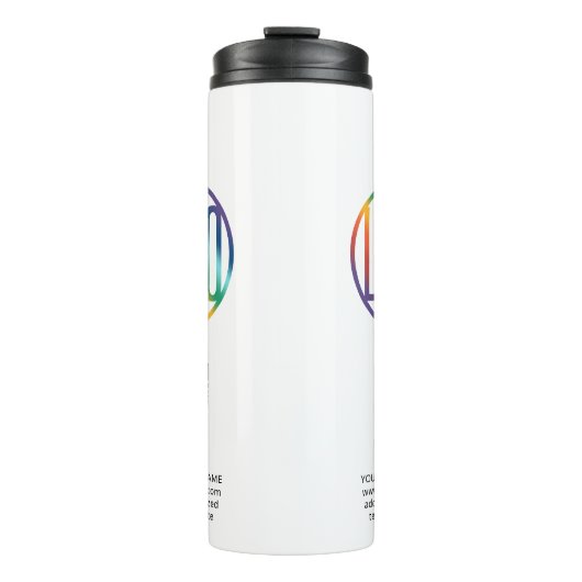 QR Code Generator en uw Logo Business Promotional Thermosbeker (Voorkant)