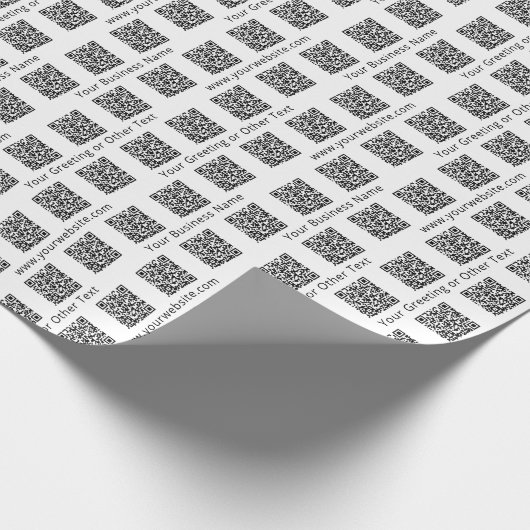 QR Code Generator Moderne Bedrijfspromotie Cadeaupapier (Hoek)
