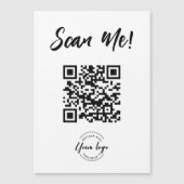 QR-code Generator Scan Me Business Logo (Voorkant)