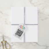 QR Code Generator & Zakelijk Logo Modern Minimalis Cadeaulabel (Met Touw)