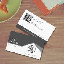 QR-code | Generiek, grijs minimalistisch vastgoed