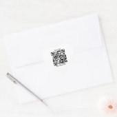 QR-code gepersonaliseerd Hart Sticker (Envelop)