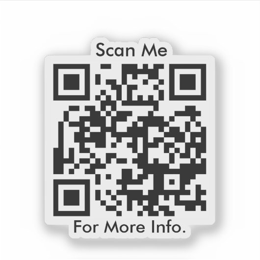 QR-code gepersonaliseerd Sticker (Voorkant)