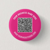 QR Code gepersonaliseerde Button aangepaste tekst (Voorkant)