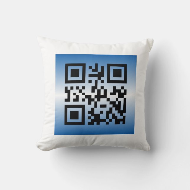 QR Code® Gezegde: HAPPY HANUKKAH Kussen (Voorkant)
