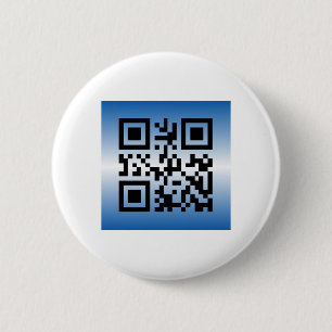 QR Code® Gezegde: HAPPY HANUKKAH Ronde Button 5,7 Cm