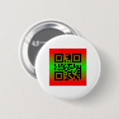 QR Code® Gezegde: HAPPY KWANZAA Ronde Button 5,7 Cm (Voorkant /achterkant)