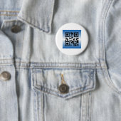 QR Code® Gezegde: HAPPY PASSOVER Ronde Button 5,7 Cm (In situ)