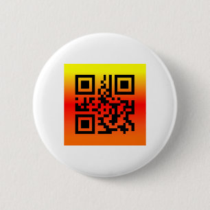 QR Code® Gezegde: HAPPY THANKSGIVING Ronde Button 5,7 Cm