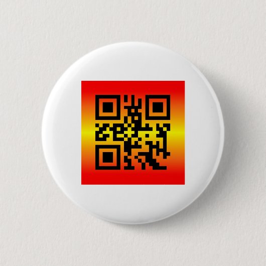 QR Code® Gezegde: IK MIST JE Ronde Button 5,7 Cm (Voorkant)