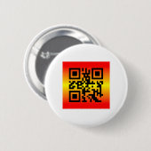 QR Code® Gezegde: IK MIST JE Ronde Button 5,7 Cm (Voorkant /achterkant)