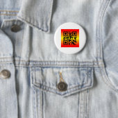 QR Code® Gezegde: IK MIST JE Ronde Button 5,7 Cm (In situ)