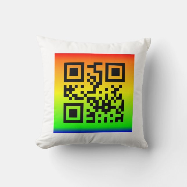 QR Code® Gezegde: LOVE Kussen (Voorkant)