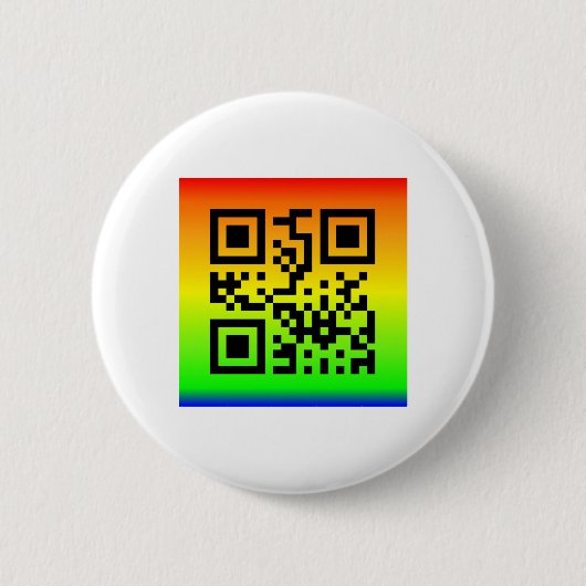 QR Code® Gezegde: LOVE Ronde Button 5,7 Cm (Voorkant)