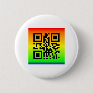QR Code® Gezegde: PEACE Ronde Button 5,7 Cm