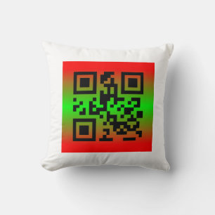 QR Code® Gezegde: PRETTIGE FEESTDAGEN Kussen