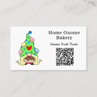 QR Code gnome Hometown Bakery White Visitekaartje