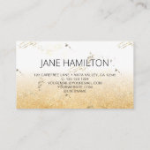 QR Code Gold Texture Visitekaartje (Achterkant)