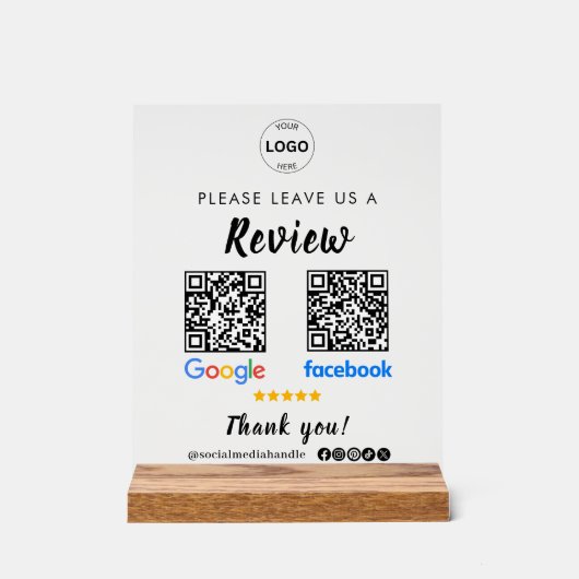 Qr Code Google Commentaires Facebook Business Revi (Recto)