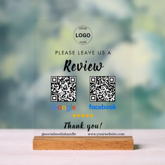 Qr Code Google Commentaires Facebook Business Revi (Neutre)