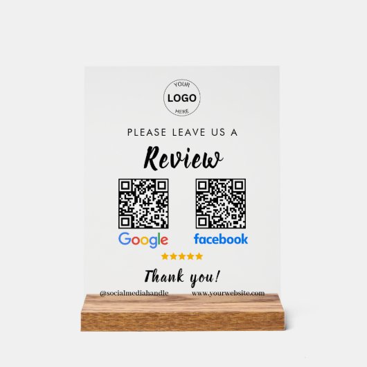 Qr Code Google Commentaires Facebook Business Revi (Recto)