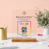 QR Code Google Reviewen Business Logo Acryl Bord (Huwelijk)