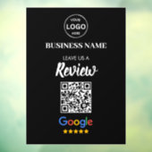 QR Code Google Reviewen Business Review Raamsticker (Vel 3)