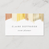 QR Code Goud Moderne Franje Visitekaartje (Voorkant)