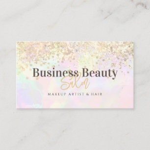 QR Code Gouden Glitter Holografische Blush Roze Sc Visitekaartje