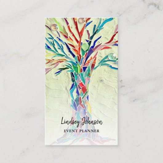 QR Code Green Visitekaartje Event Planner QR (Voorkant)