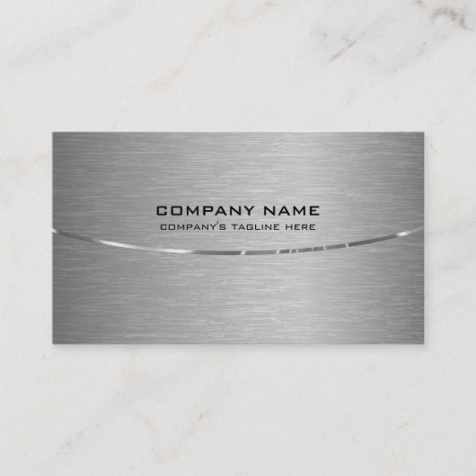 QR Code gris métallique et Carte de visite blanc (Devant)