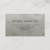QR Code Gris Shimmer Carte de visite (Dos)