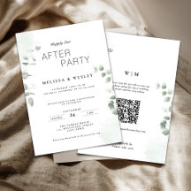 QR Code Groene Happily Ever After Feest Huwelijk