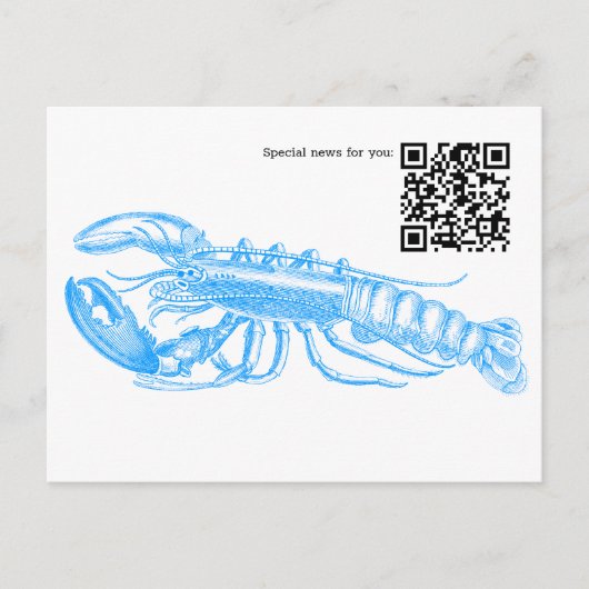 QR Code Hamer Ansichtkaart Briefkaart (Voorkant)