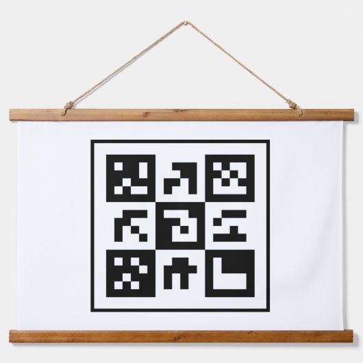 qr-code hangend wandkleed (Voorkant 2)