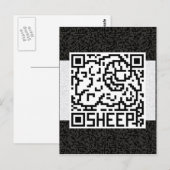 QR Code het Schaap Briefkaart (Voorkant / Achterkant)
