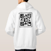 qr-code hoodie (Achterkant)