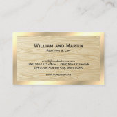 QR Code Hout Graan | Goudgrens Visitekaartje (Achterkant)