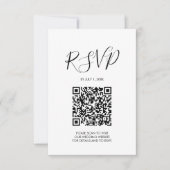 QR-code Huwelijk RSVP Bijlagekaart (Voorkant)