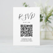 QR-code Huwelijk RSVP Bijlagekaart (Staand voorkant)