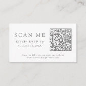 QR Code & Huwelijkswebsite Tuin Bloemen RSVP Informatiekaartje (Voorkant)
