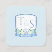 QR-code Hydrangea Ginger Jar Crest Wedding RSVP Informatiekaartje (Achterkant)