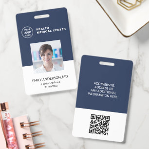 QR-code ID-ziekenhuis kliniek dokter werknemer bad Badge