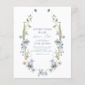 QR-code iets blauw voordat ik de uitnodiging doe Flyer (Voorkant)