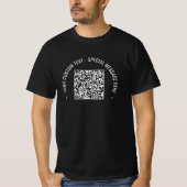 QR Code Info Aangepaste tekst Uw Design Gift T-shi T-shirt (Voorkant)