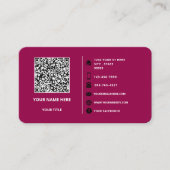 QR Code Info Logo Tekst Visitekaartje Aangepaste k (Voorkant)