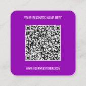 QR Code Info Naam Website Uw Visitekaartje Kleur (Achterkant)