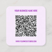 QR Code Info Nom Site Web Votre Carte de visite co (Devant)